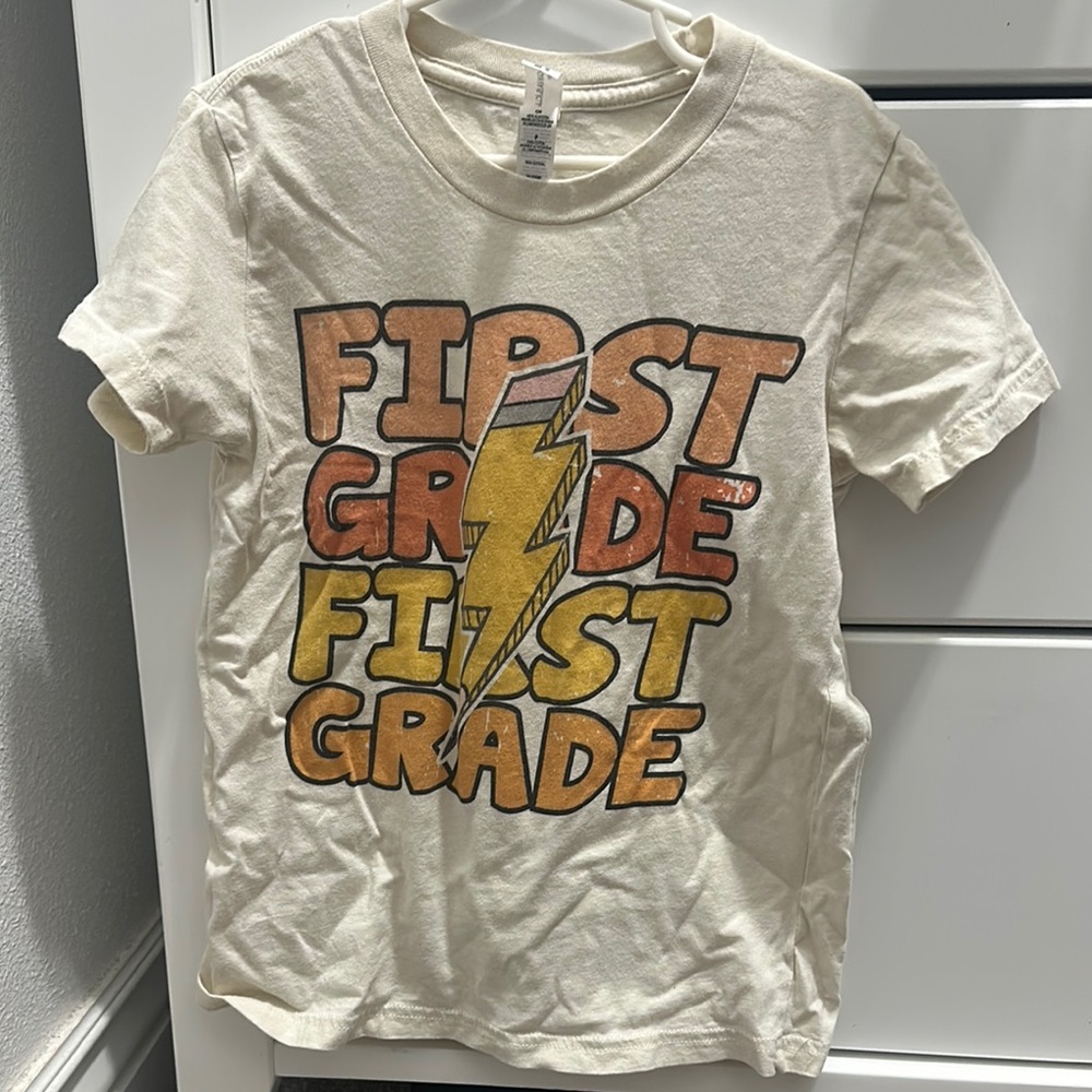 Kids Cream First Grade T-Shirt